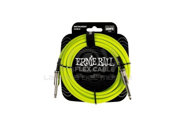 Cable de instrumento Ernie Ball P06419 color verde 6 MTS