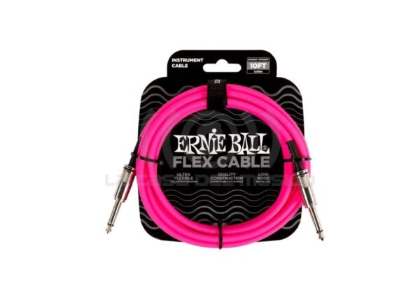 Cable de instrumento Ernie Ball P06413 color rosado