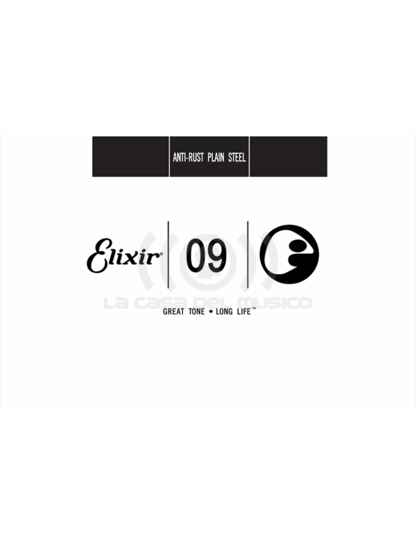 Elixir 13009 Cuerda Guitarra Suelta .009 Plain Steel