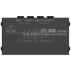 Behringer HD400B Procesador de Audio Eliminador de ruidos y zumbidos