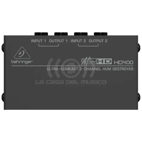 Behringer HD400B Procesador de Audio Eliminador de ruidos y zumbidos