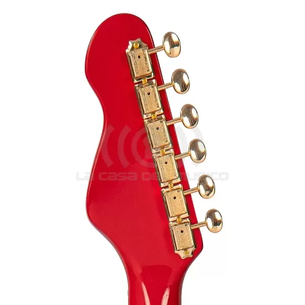 Guitarra eléctrica vintage JDV34 Joe Doe ‘Gas Jockey Gas Pump Red con Case