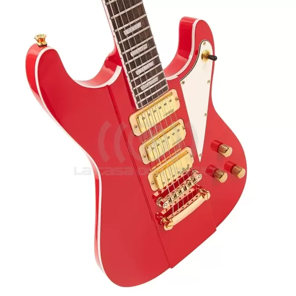 Guitarra eléctrica vintage JDV34 Joe Doe ‘Gas Jockey Gas Pump Red con Case