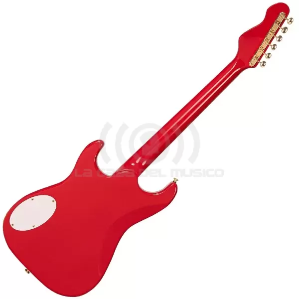 Guitarra eléctrica vintage JDV34 Joe Doe ‘Gas Jockey Gas Pump Red con Case