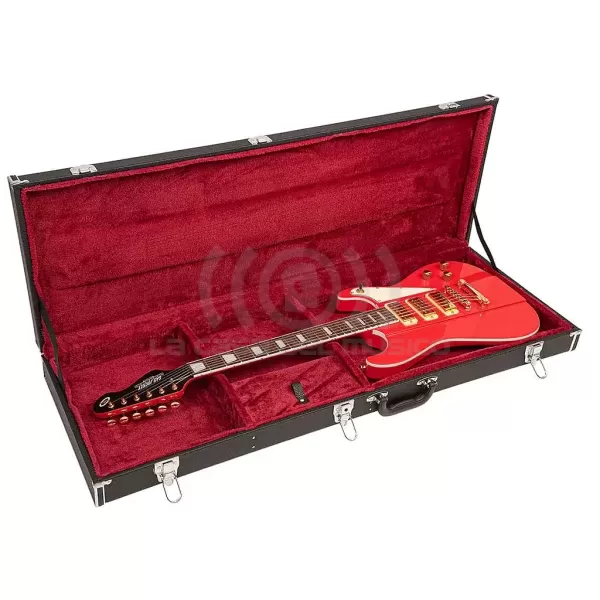 Guitarra eléctrica vintage JDV34 Joe Doe ‘Gas Jockey Gas Pump Red con Case