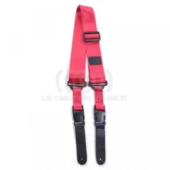 Wotan W-STRAP-06-1 Correa strap para guitarra o bajo con enganche tipo mochila color rojo