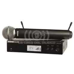 Shure BLX24R/SM58 Sistema inalámbrico para voz con Mic. SM58