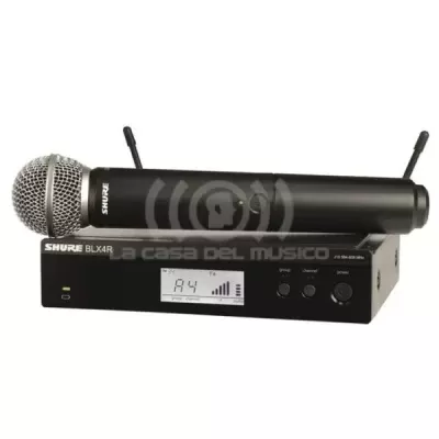Shure BLX24R/SM58 Sistema inalámbrico para voz con Mic. SM58