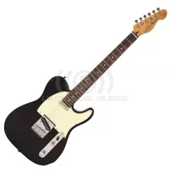 Vintage V20BLK Guitarra Eléctrica De La Serie Coaster Color Negro Boulevard