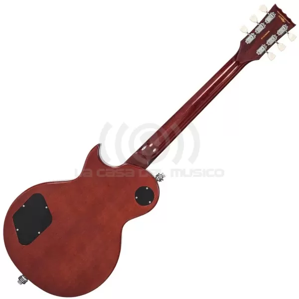 Guitarra Eléctrica Les Paul c/Bigsby Flamed Amber Vintage V100AMB