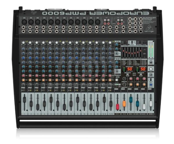 Behringer Mixer con power PMP6000 de 1600W