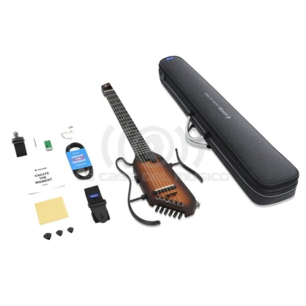 Guitarra silent para viaje cuerda nylon Donner HUSH C