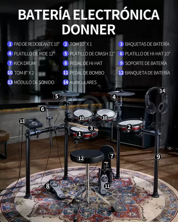 Donner DED-200 MAX Batería electrónica