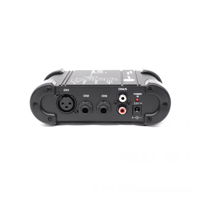 VMR AUDIO MIX-BOX Mixer de 5 canales con adaptador 12v con transformador VMR AUDIO MIX-BOX Mixer de 5 canales con adaptador 12v con transformador - Imagen 3