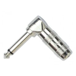 KIRLIN CONECTOR 6.3MM MONO EN L METALICO
