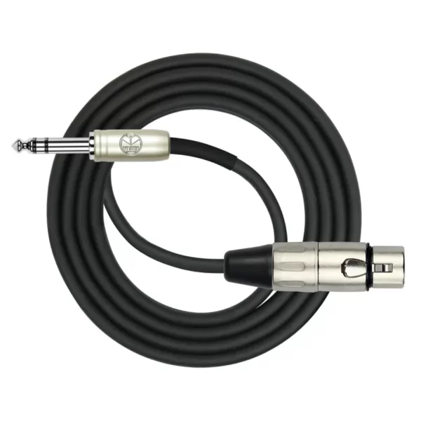 KIRLIN MP-484PR-6M-BK CABLE PLUG 1/4 STEREO A XLR HEMBRA
