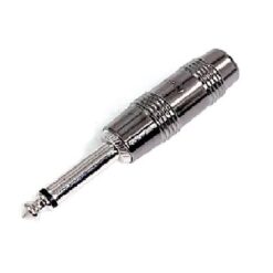 KIRLIN CABLE 6.3 MONO PLUG METALICO PLATEADO