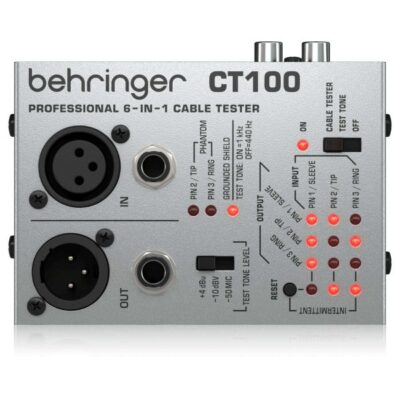 Behringer CT100 Tester Profesional de Cables 6 en 1