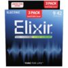 Elixir Pack 3 set 16568 Nanoweb Acoustic Ph Bronze 11-52