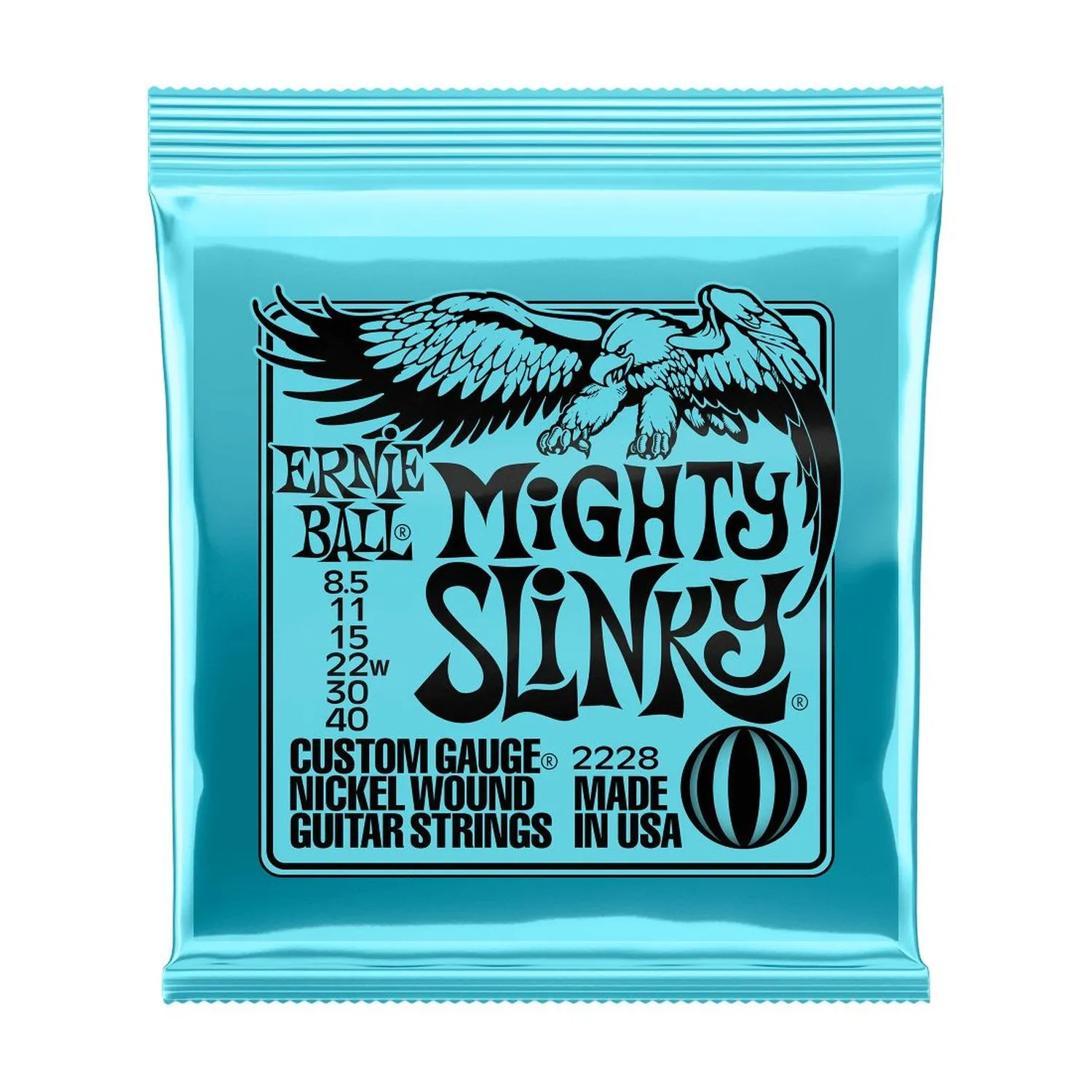 Ernie Ball 8.5-40 Mighty Slinky P02228 Cuerdas para guitarra eléctrica Ernie Ball 8.5-40 Mighty Slinky P02228 Cuerdas para guitarra eléctrica