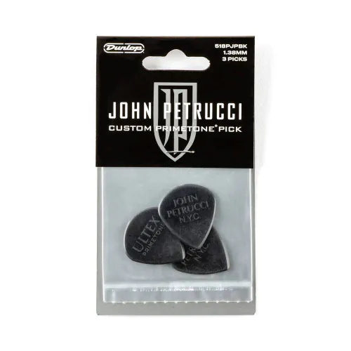 Dunlop JOHN PETRUCCI PRIMETONE Signature Uñetas ULTEX Calibre: 1.38mm Negro 3 Unidades Dunlop JOHN PETRUCCI PRIMETONE Signature Uñetas ULTEX Calibre: 1.38mm Negro 3 Unidades