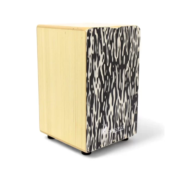 Cajón Tropicana Black & White Marble con funda CJ1355-HS
