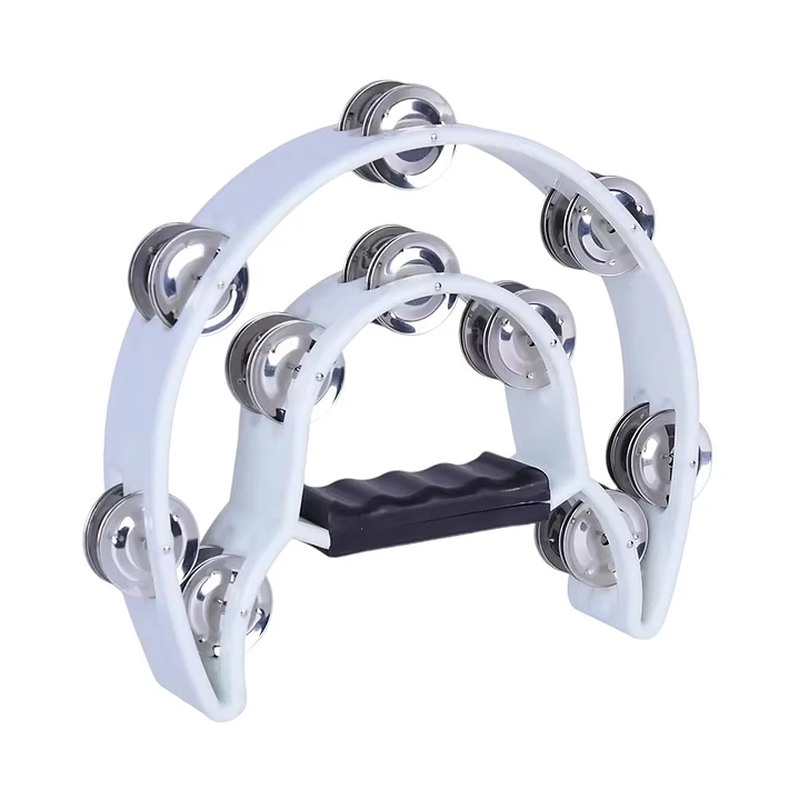 Pandero Musical Media Luna Hendrix Blanco 20x20 cm - Imagen 6