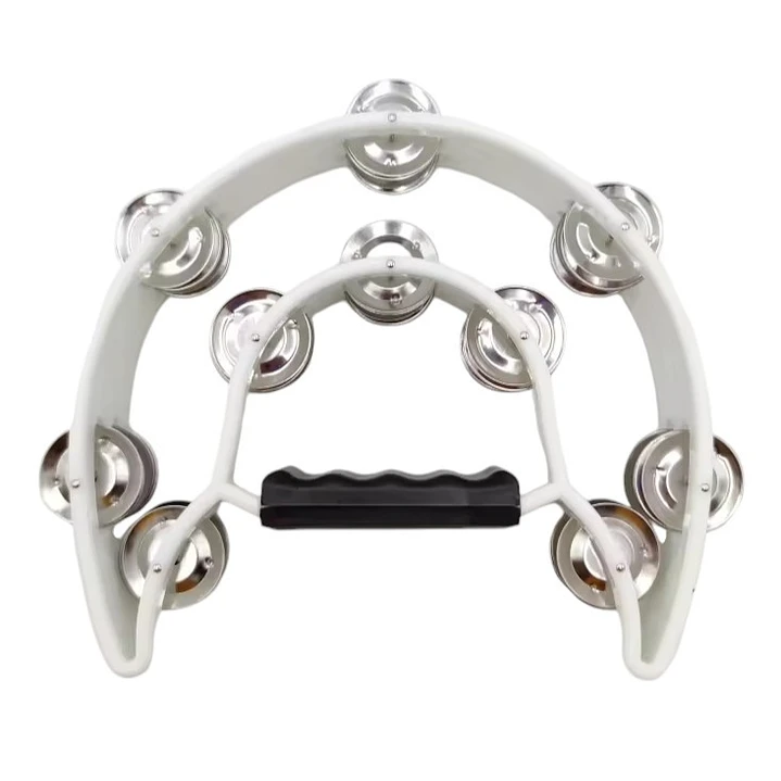 Pandero Musical Media Luna Hendrix Blanco 20x20 cm - Imagen 5