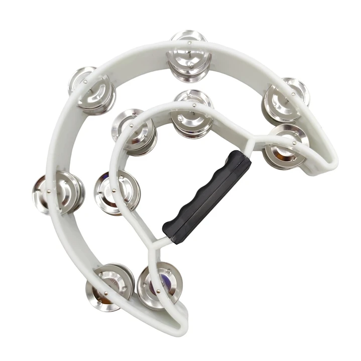 Pandero Musical Media Luna Hendrix Blanco 20x20 cm - Imagen 4