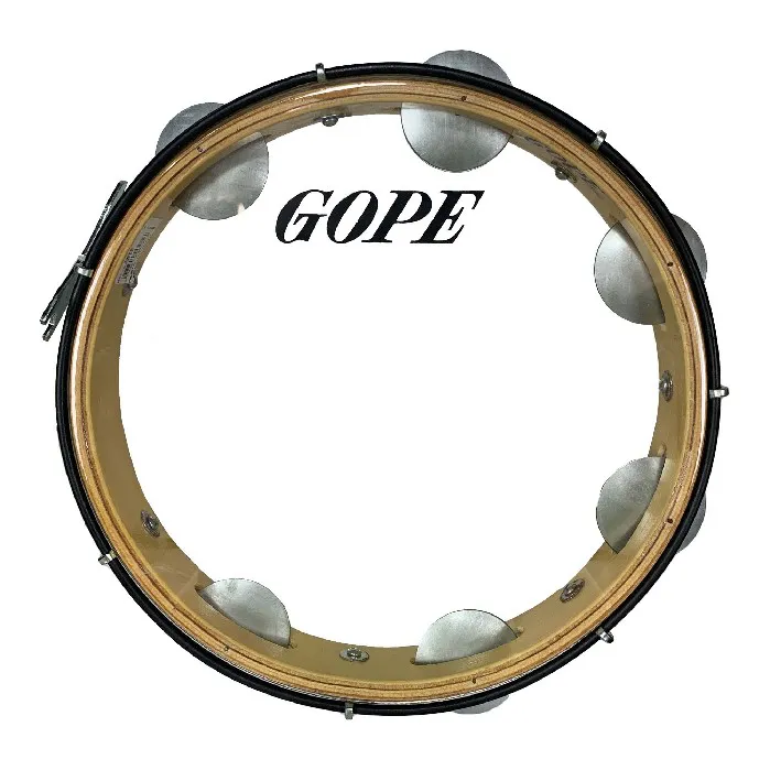 Pandeiro 11" Gope Madeira Pele Cristal 632PEC