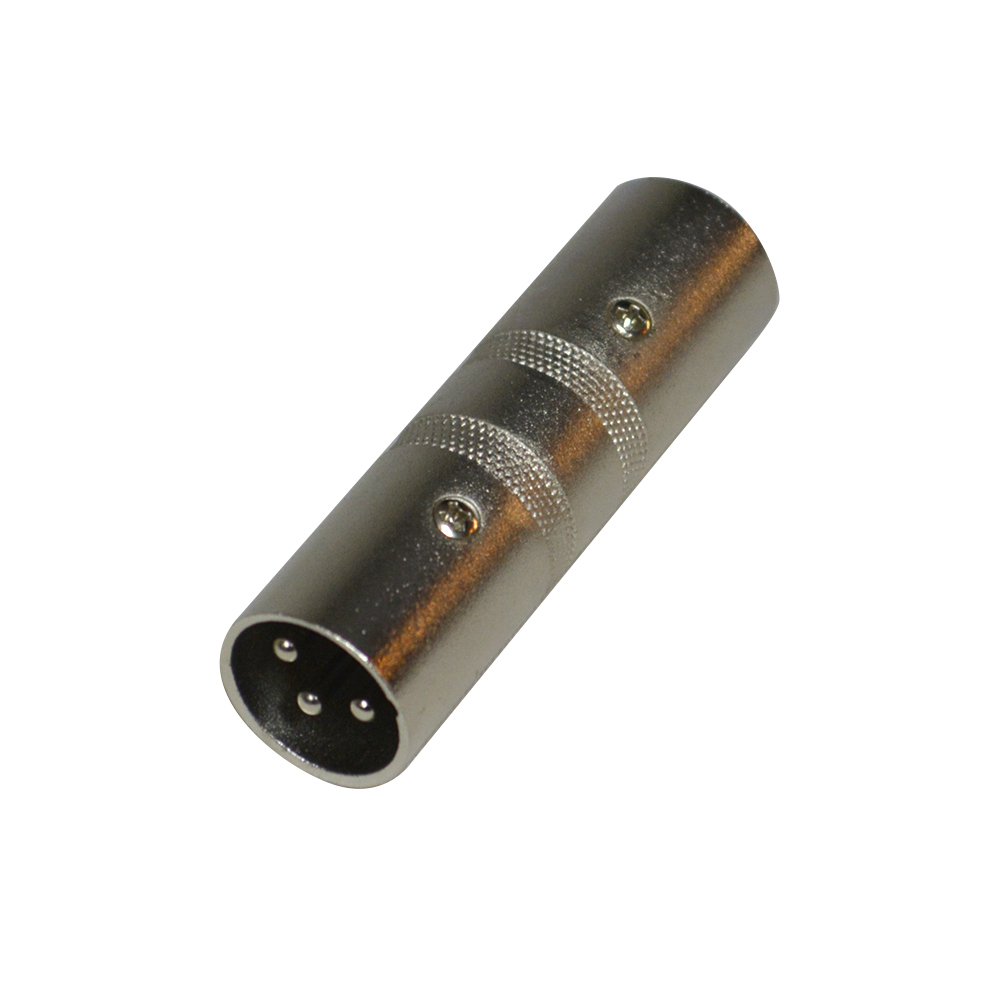 CONECTOR XLR A3MR CURVO CROMADO CURVO C/ABRAZADERA